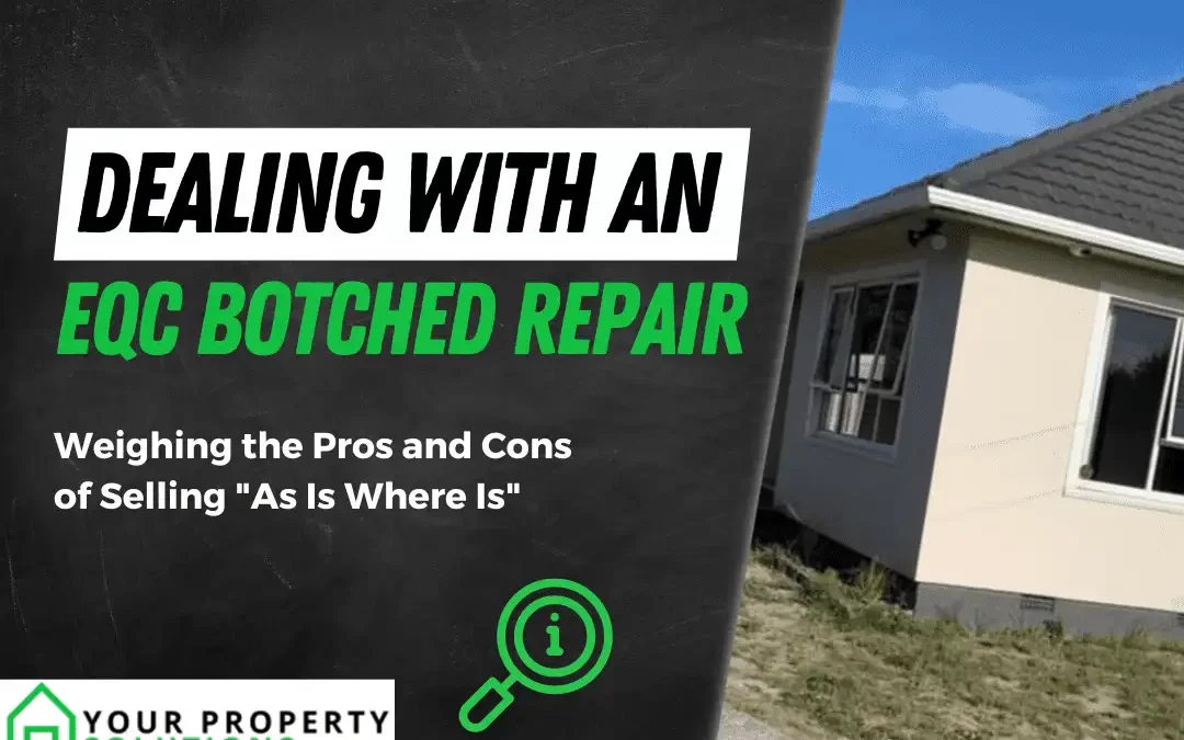 Dealing With An EQC Botched Repair